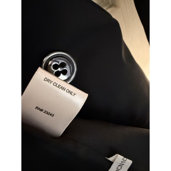 Women’s XS- New York & Co Black Belted Trench Coat Jacket - Picture 4 of 6